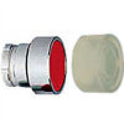 Push buttons flush hd sprg ret acttr w/clr bt me red
