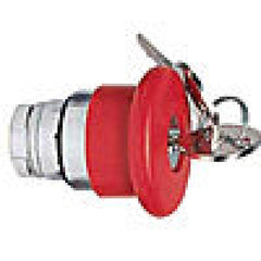 Push buttons mushroom hd key rel acttr, red