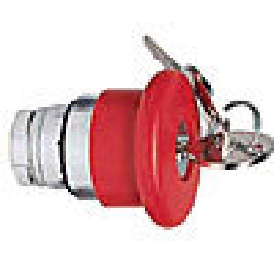 Push buttons mushroom hd key rel acttr, red