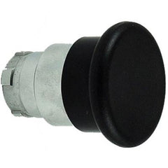 Push buttons mushroom hd sprg ret acttr metal black