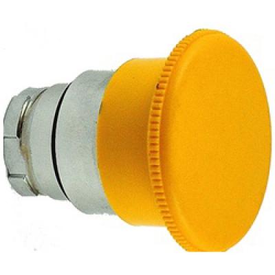 Push buttons mushroom hd sprg ret acttr metal yellow
