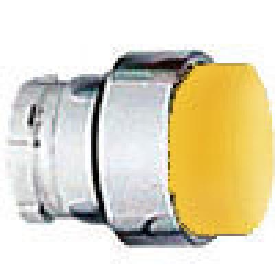 Push buttons prjctng hd sprg ret acttr, metal, yellow