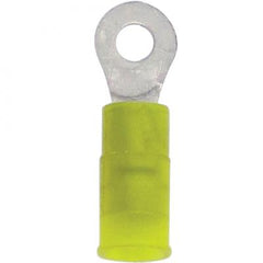 Ring nyl yel 12-10 8 100pk, Terminals - Crimp, Techspan - Maple Electric Supply 