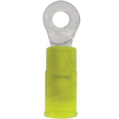 Ring nyl yel 12-10 8 100pk, Terminals - Crimp, Techspan - Maple Electric Supply 