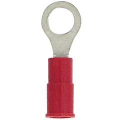 Ring pvc red 22-18 #10 stud 100 pkg, Terminals - Crimp, Techspan - Maple Electric Supply 