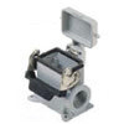 Surface mounting base - 6p+ground single lever single port cable gland pg 21, Heavy Duty Connectors, Techspan - Maple Electric Supply 