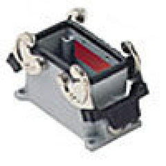 Surface mounting base - double levers, single port, pg 16, Heavy Duty Connectors, Techspan - Maple Electric Supply 