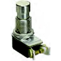 Switches switch push button on off spst metal plu, Switches, Techspan - Maple Electric Supply 