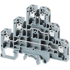 Terminal blocks triplelvlftblok6mm25a300v22-12ga, Terminal Blocks, Techspan - Maple Electric Supply 