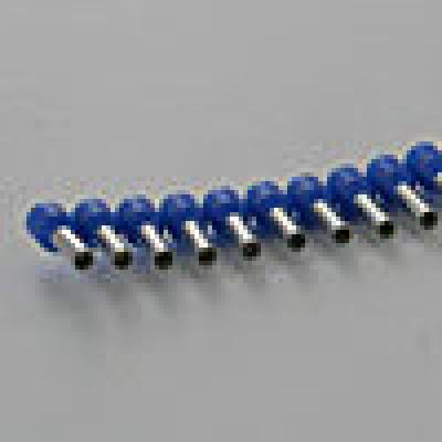 Terminals - crimp ferrule strip 14awg blue10/pk, Terminals - Crimp, Techspan - Maple Electric Supply 