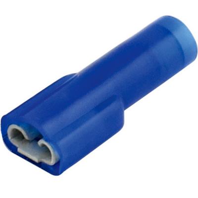 Terminals - crimp fulfemal 16-14 blue 3/16inch nyl 100pk, Terminals - Crimp, Techspan - Maple Electric Supply 