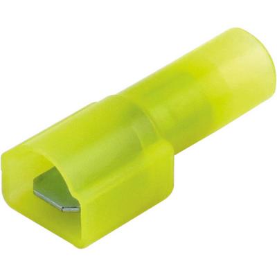 Terminals - crimp fulmale 12-10  1/4inch yell nylon, Terminals - Crimp, Techspan - Maple Electric Supply 