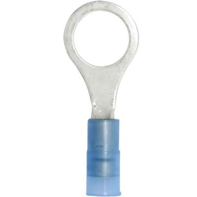 Terminals - crimp ring nyl blu 16-14 3/8inch 100pk, Terminals - Crimp, Techspan - Maple Electric Supply 