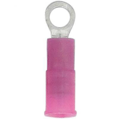Terminals - crimp ring nyl red 22-18 6s 100pk, Terminals - Crimp, Techspan - Maple Electric Supply 