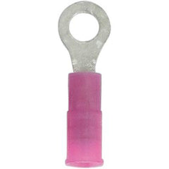 Terminals - crimp ring nyl red 22-18 8 100pk, Terminals - Crimp, Techspan - Maple Electric Supply 