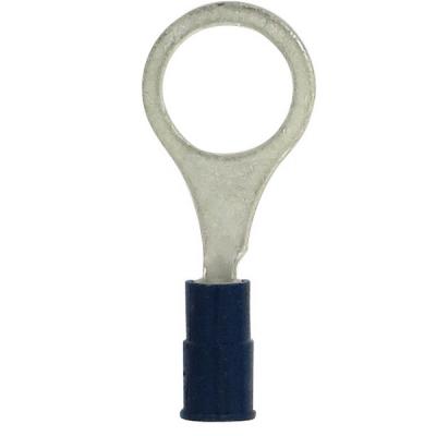 Terminals - crimp ring pvc blu 16-14 3/8inch 100pk, Terminals - Crimp, Techspan - Maple Electric Supply 