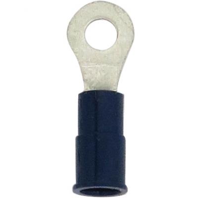 Terminals - crimp ring pvc blu 16-14 6 100pk, Terminals - Crimp, Techspan - Maple Electric Supply 