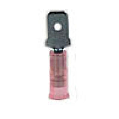 Terminals - crimp slide nyl ml rd 22-18 .250 100pk, Terminals - Crimp, Techspan - Maple Electric Supply 
