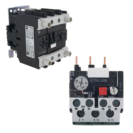 Thermal Overload Relay, 1.6 - 2.5A, 3 Pole, Contactors, Techspan - Maple Electric Supply 