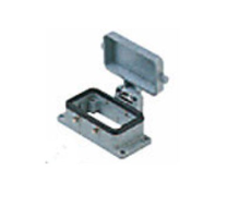 Heavy duty connectors panel mounting base - 10p+ground four pegs and cover, Heavy Duty Connectors, Techspan - Maple Electric Supply 