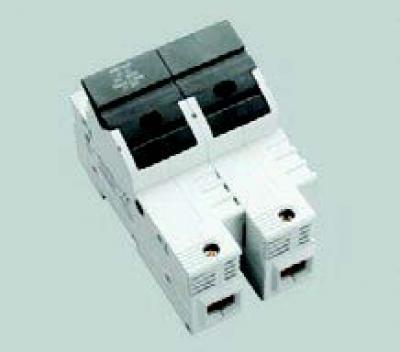 Din rail & fuse holders fuse holder, 60 a / 600 v, class j / 2p, Din Rail & Fuse Holders, Techspan - Maple Electric Supply 