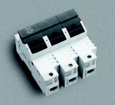 Din rail & fuse holders fuse holder, 60 a / 600 v, class j / 3p, Din Rail & Fuse Holders, Techspan - Maple Electric Supply 