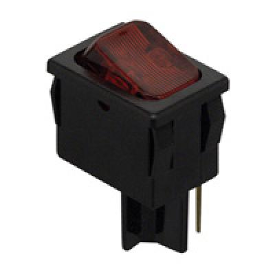 Switches switch rocker spst quick connect 12a red, Switches, Techspan - Maple Electric Supply 