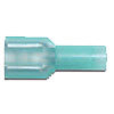 Terminals - crimp fulfemal 16-14  1/4inch blue nylon, Terminals - Crimp, Techspan - Maple Electric Supply 