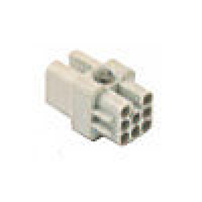 Heavy duty connectors female insert - 8p  10a - max 50v  white, Heavy Duty Connectors, Techspan - Maple Electric Supply 