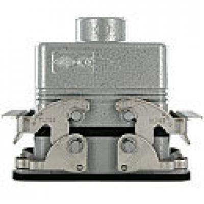 Heavy duty connectors 10p inserts - top entry hood  double lev, Heavy Duty Connectors, Techspan - Maple Electric Supply 