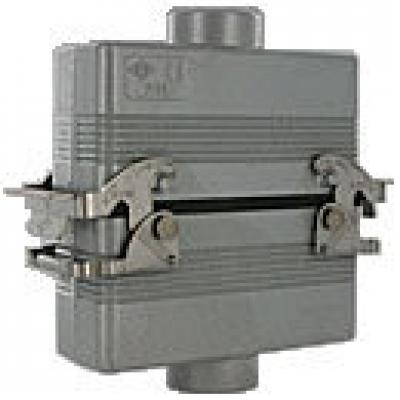 Heavy duty connectors 24p inserts - top entry hood  double lev, Heavy Duty Connectors, Techspan - Maple Electric Supply 