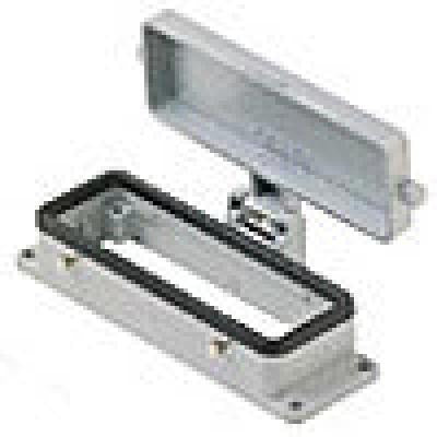 Heavy duty connectors panel mounting base - 16p+ground    four, Heavy Duty Connectors, Techspan - Maple Electric Supply 