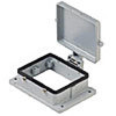 Heavy duty connectors panel mounting base - 32p+ground    four, Heavy Duty Connectors, Techspan - Maple Electric Supply 