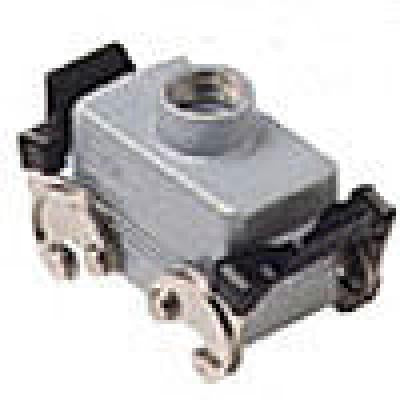 Heavy duty connectors hood - 10p+ground    double levers  top, Heavy Duty Connectors, Techspan - Maple Electric Supply 