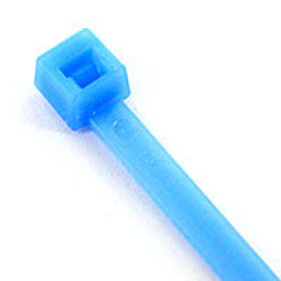 7.5" CABLE TIES; ARCTIC TIE; 80LB RATED; ICE BLUE; 0.180" WIDTH; SUPERIOR COLD AND SUNLIGHT RESISTANCE, (100/Pack), Cable Ties, Techspan - Maple Electric Supply 