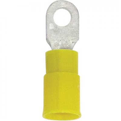 PVC Yellow Ring 12-10 6S, 100 Pack - Reliable Connectors, Terminals - Crimp, Techspan - Maple Electric Supply 