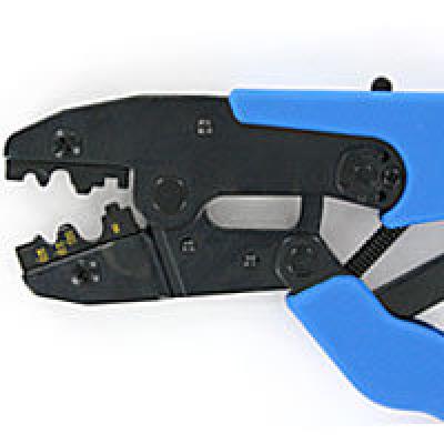 Non Insulated Terminals - ratchet crimp tool, crimper, non-ins  22-8 awg, Terminals - Crimp, Techspan - Maple Electric Supply 